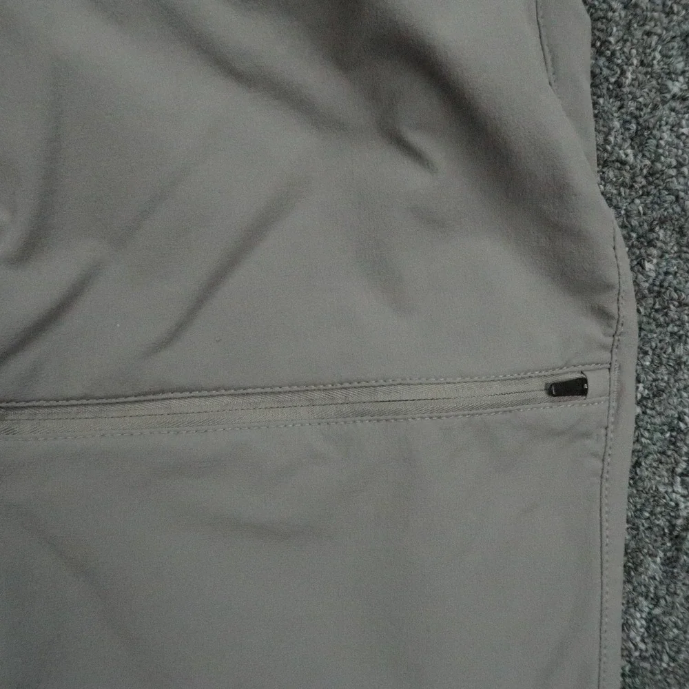 Duluth Trading Pants Mens 38x34 Gray Flexpedition Relaxed Fit Stretch Zip Pocket